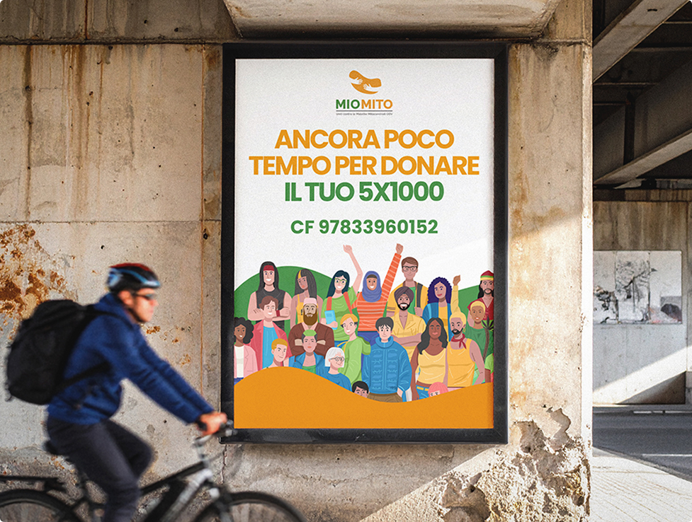 Contenuti social per la raccolta fondi 5x1000 MioMito