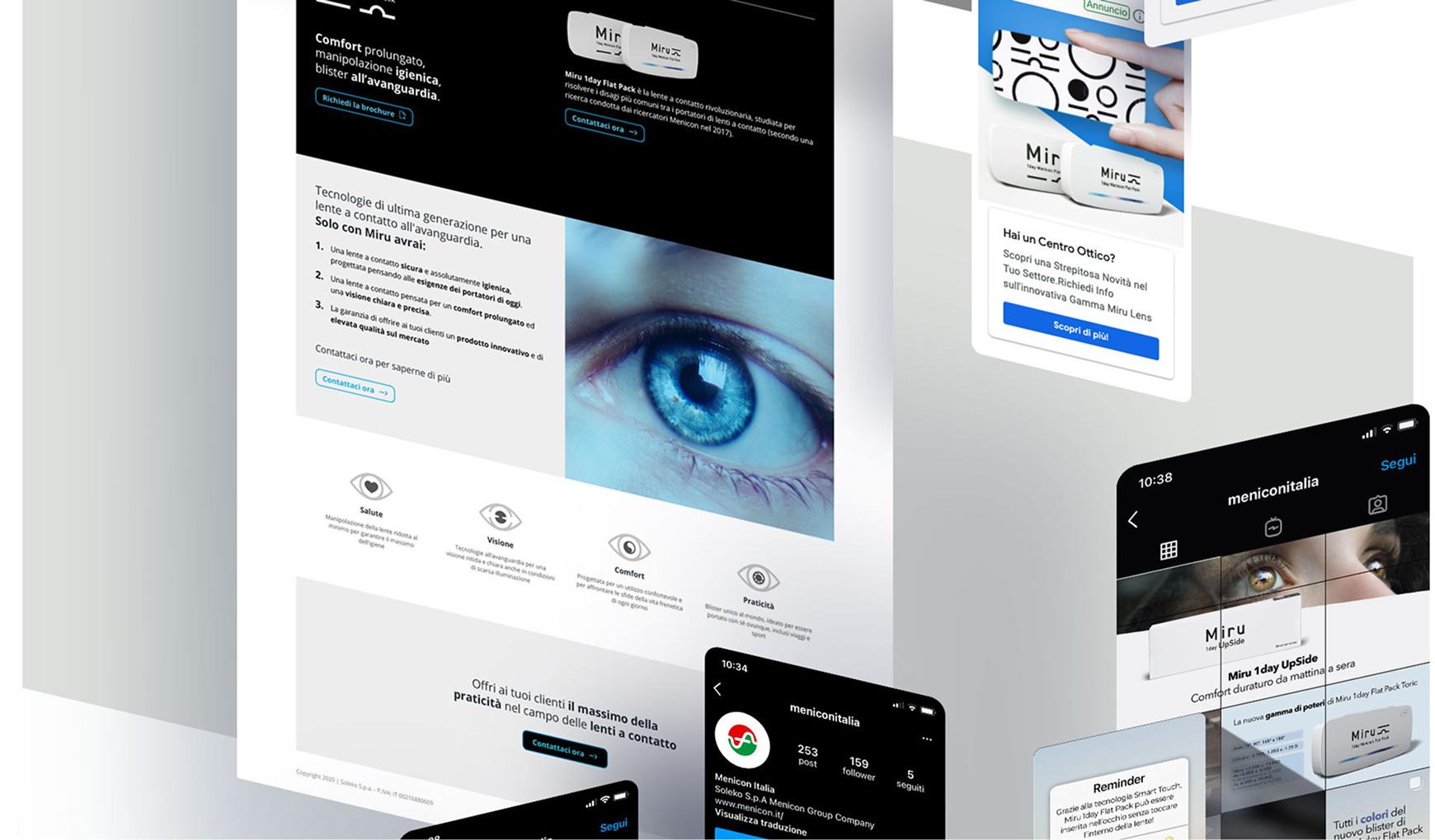 Catalogo prodotti e soluzioni visive Menicon