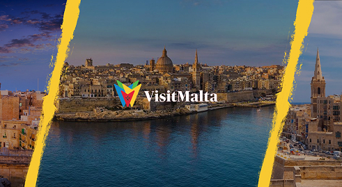 Homepage del sito Visit Malta per la promozione turistica